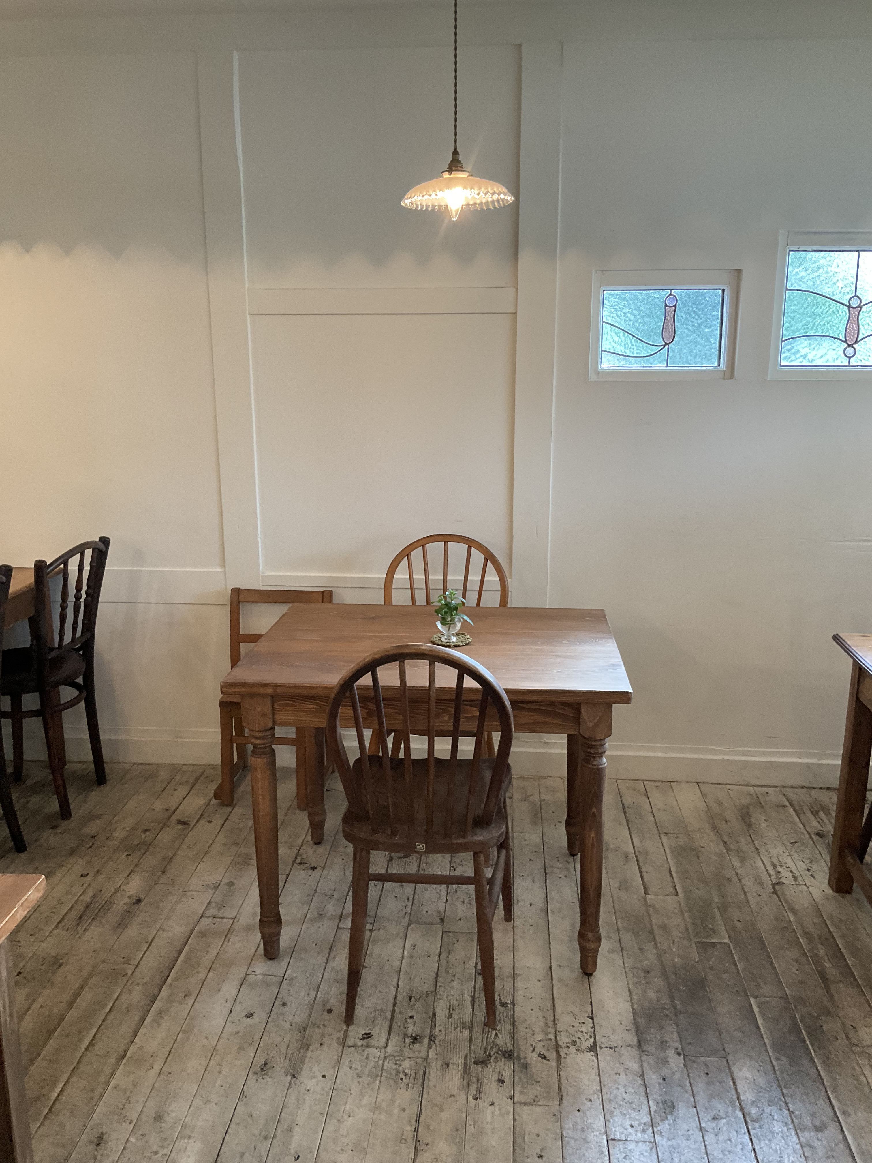 ヒノキW900奥行700 レトロ　ろくろ足　#ネイルテーブル　#ネイルデスク　#カウンターテーブル