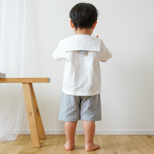 水兵さんコーデ3点セット(ライトブルー)☆ベビー服 女の子 男の子 80  