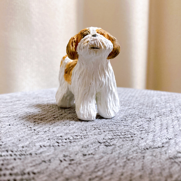 シーズー　ミニチュア　犬　フィギュア　置物　オブジェ　 7枚目の画像