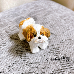 シーズー　ミニチュア　犬　フィギュア　置物　オブジェ　 1枚目の画像
