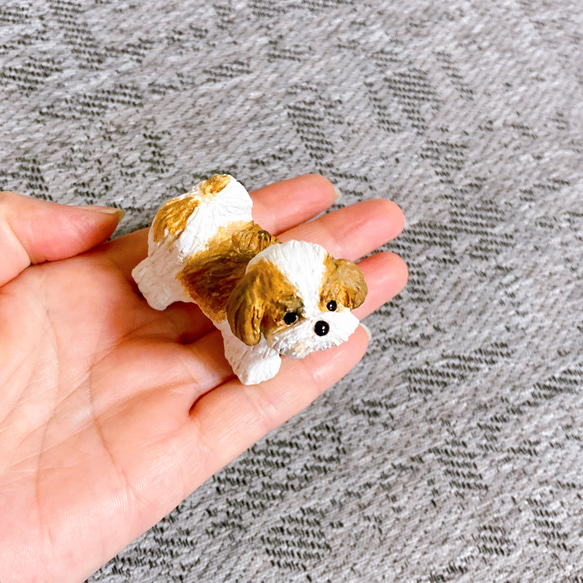 シーズー　ミニチュア　犬　フィギュア　置物　オブジェ　 6枚目の画像