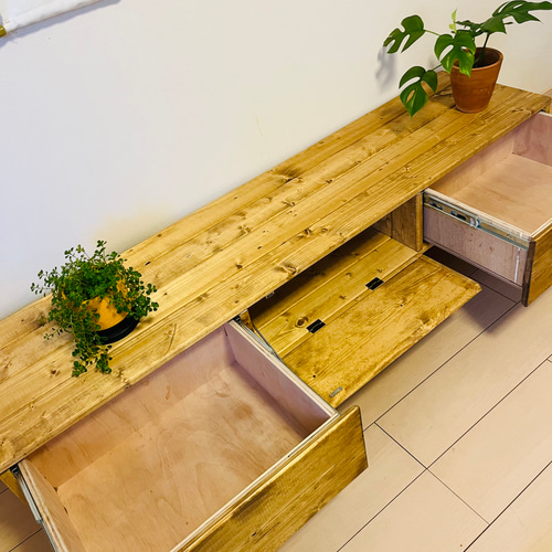 小引き出し収納棚飾り棚小物入れ装飾杉材無垢材テレビ台