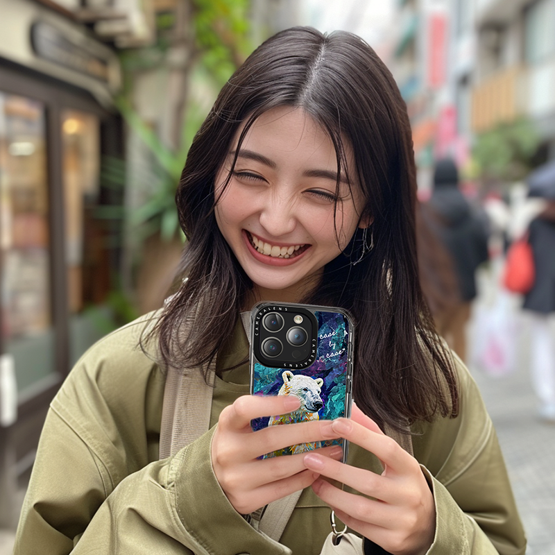 【シロクマ】スマホケース iPhone17シリーズ対応【差し色＊おしゃれ＊持ち歩ける動物アート作品】 5,165円