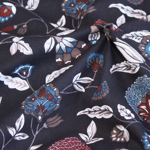 インド更紗 No.6 木版プリント 木版染め ウッドブロックプリント 生地