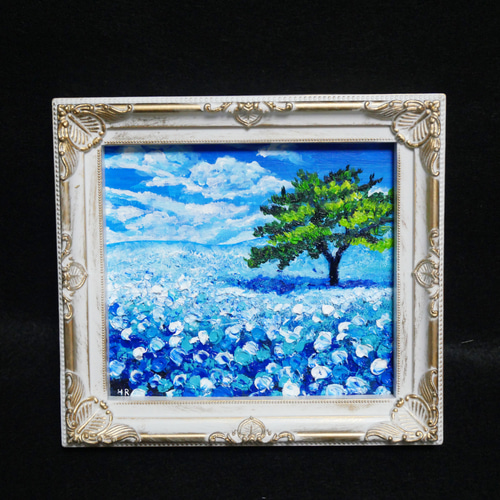 油絵 油彩 油彩画 絵画 絵【ミモザの丘】 油絵 油彩 油彩画 絵画 絵【ミモザの丘】