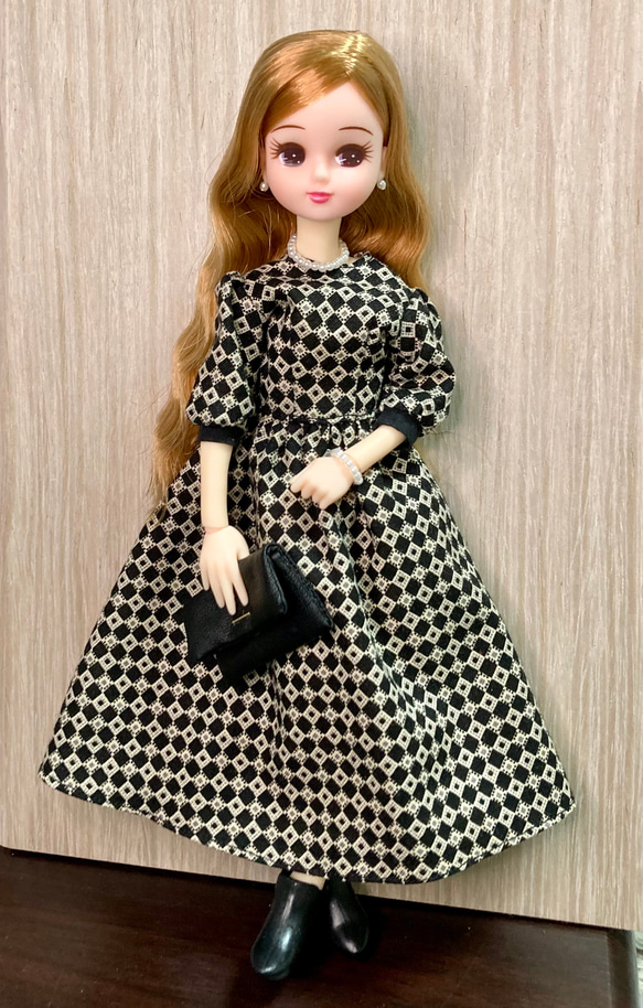 リカちゃん服 5点セット ワンピース・バッグ・ネックレス・ピアス 