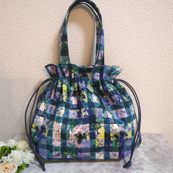 リバティ アレキサンダー・マーブル パープル 巾着バッグ 巾着バッグ