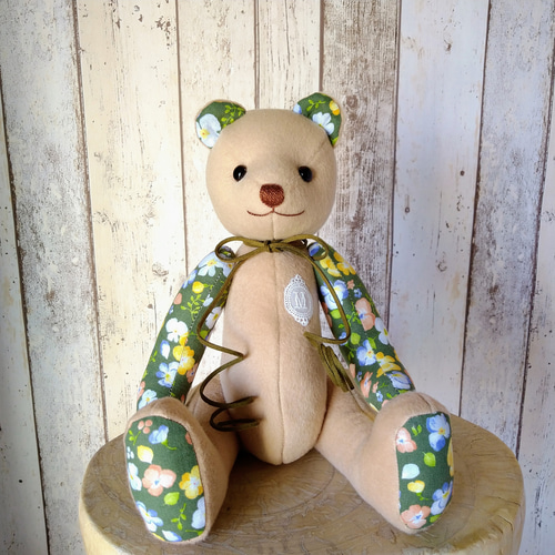 スミレの大きなテディベア ぬいぐるみ kukuma 通販｜Creema(クリーマ 