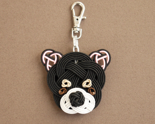 2個セット】チワワ キーホルダー ブラックタン バッグチャーム キー