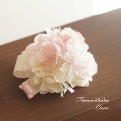 【コサージュ】桜とラナンキュラスとバラのコサージュ 3枚目の画像