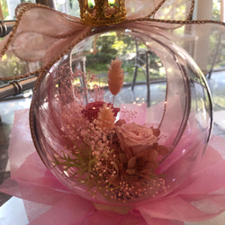 王冠バルーンフラワーアレンジメント♡お誕生日プレゼント♡フラワーバルーンブーケバルーンギフトプレゼント 8枚目の画像