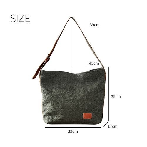 リネン×本革 ショルダーバッグ A4が入る パソコンが入る 亜麻 大容量