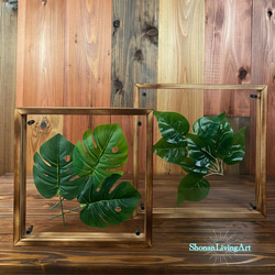 国産ヒノキ インテリアパネル 木製 フォトフレーム 30㎝ ヴィンテージ