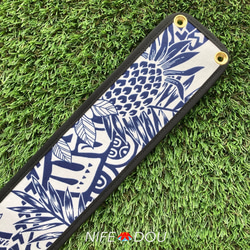 三線胴巻ティーガ 三線用胴巻き（ティーガ）カラフル刺繍赤 江戸紐付き さんしん