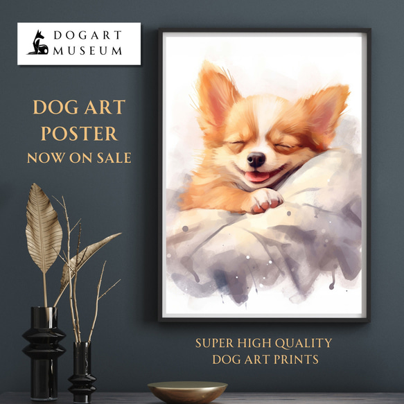 【原画】『クリスマスの鎧』（犬　絵画　パステル画　チワワ） チワワ インテリアアート インテリア雑貨 ポストカード 犬