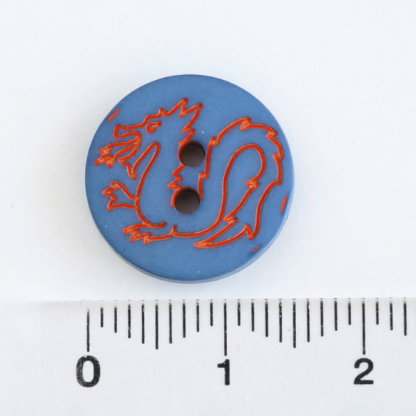 (3個) 15mm ドラゴンのボタン フランス製 ＊ 龍 4枚目の画像