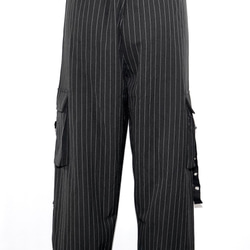 Cargo H-Line Skirt+Belt SET (beige) ワイドパンツ ブラック 黒 上品 きれいめ 6枚目の画像