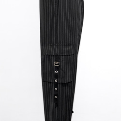 Cargo H-Line Skirt+Belt SET (beige) ワイドパンツ ブラック 黒 上品 きれいめ 10枚目の画像