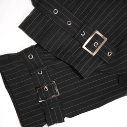 Cargo H-Line Skirt+Belt SET (beige) ワイドパンツ ブラック 黒 上品 きれいめ 7枚目の画像