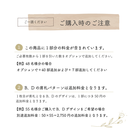 ˗ˏˋ センス抜群 ˎˊ˗ ジィール風メニュー表【320円】結婚式 / ドリンクメニュー表 / 席札 / ウェディング 17枚目の画像