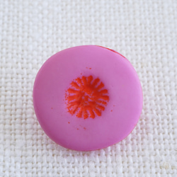 (3個) 12mm ピンクのお花のボタン ＊ 入園 5枚目の画像