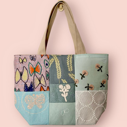 ミナペルホネン Mサイズ パッチワーク トートバッグ minaperhonen