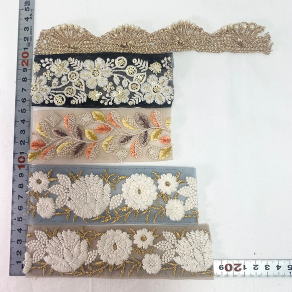 インド刺繍リボン　ハギレパック　C-132 人気・おすすめ｜省スペース設計・旅行向けにおすすめ お得商品 プライバシー配送 国内発送・安心販売体制