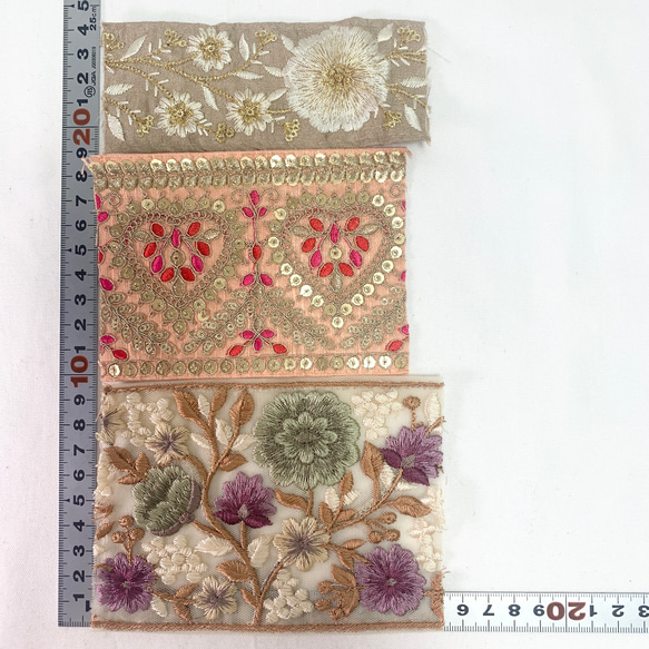 インド刺繍リボン　ハギレパック　C-132 人気・おすすめ｜省スペース設計・旅行向けにおすすめ お得商品 プライバシー配送 国内発送・安心販売体制