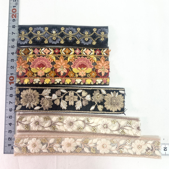 インド刺繍リボン　ハギレパック　C-132 人気・おすすめ｜省スペース設計・旅行向けにおすすめ お得商品 プライバシー配送 国内発送・安心販売体制