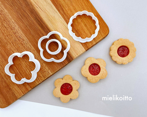 クッキー型用画像 ジャムサンドクッキー3点セットー【クッキー型】 クッキー型