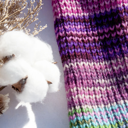 手織純羊毛針織手套/露趾手套/內刷毛手套/保暖手套-北歐水果茶色 北歐風聖誕節交換禮物 好友生日禮物 母親節 情人節 第3張的照片