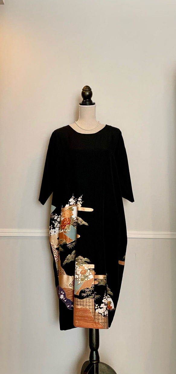 黒留袖リメイク　フォーマルワンピース他4点セット 黒留袖リメイク フォーマルワンピース他4点セット - メルカリ