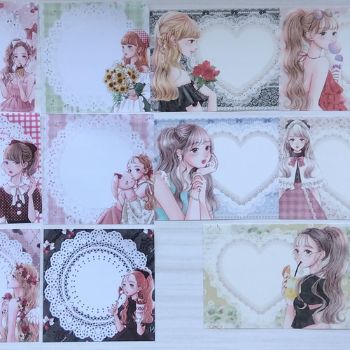 七色の海様 おすそ分け 平袋 中身50点 デザペ メモ シール