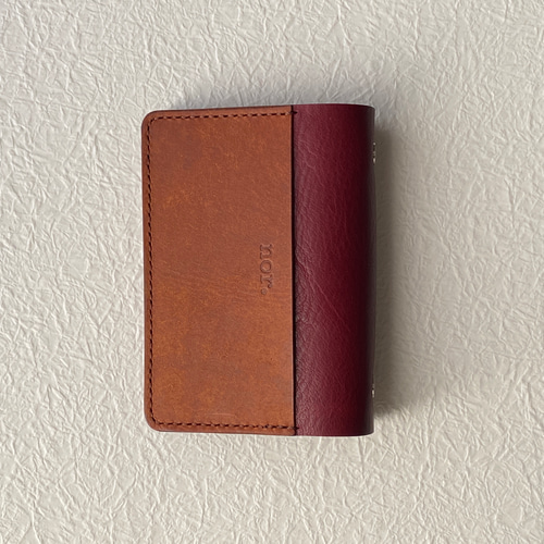 M5 システム手帳カバー / ノートタイプ・外ポケット付 / ブラウン