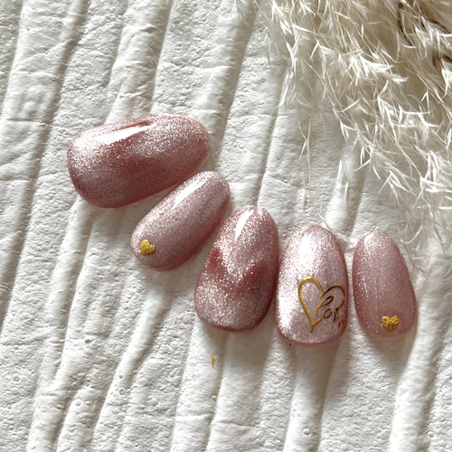 ネイルチップ マグネットハートネイルチップ #50 ネイルチップ（つけ爪