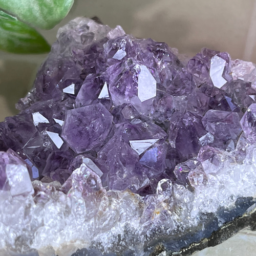 愛の守護石♡】虹入り アメジスト 紫水晶 クラスター 原石 ラフ