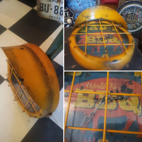 アメリカンな店 ウォールクロック 壁掛け時計 BBQ アメリカン雑貨 アメリカンな店 ウォールクロック 壁掛け時計 BBQ アメリカン