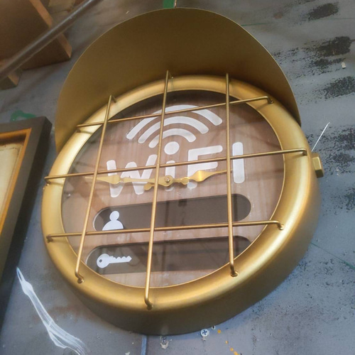 フリーWiFi プレート 民泊施設 壁掛け時計 wifi ウォールクロック フリーWiFi プレート 民泊施設 壁掛け時計 wifi ウォール