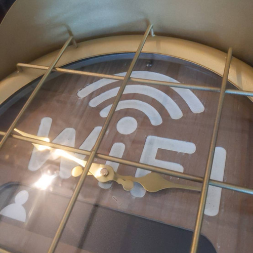 フリーWiFi プレート 民泊施設 壁掛け時計 wifi ウォールクロック フリーWiFi プレート 民泊施設 壁掛け時計 wifi ウォール
