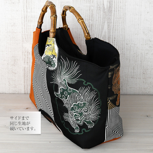 品質が完璧 iku様♡専用※【帯リメイク】こけし柄☆バンブー☆トートバッグ トートバッグ