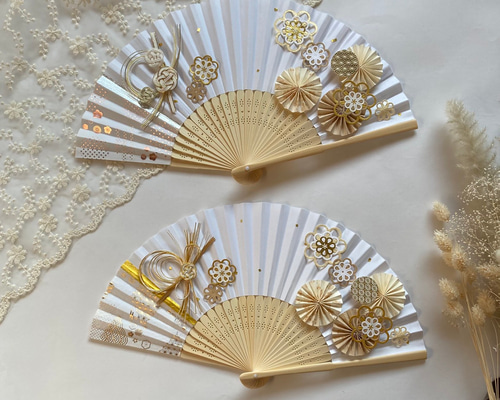 扇子プロップス(*ˊ˘ˋ*)*° ≪bonheurunaオリジナル≫【＊】扇子プロップス｜前撮り｜結婚式