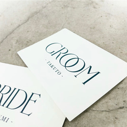 Gloom/Bride  受付カード　ウェルカムスペース　結婚式 3枚目の画像