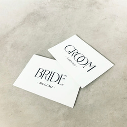 Gloom/Bride  受付カード　ウェルカムスペース　結婚式 1枚目の画像