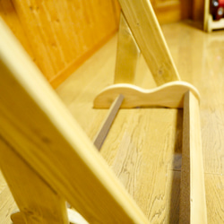 【m様専用】手作り木工　木製ギタースタンド （オーク） ３本掛け 7枚目の画像