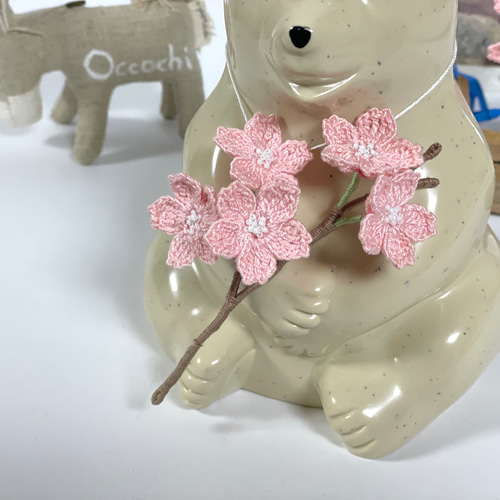 しろくま貯金箱用】一枝の桜 その他インテリア雑貨 q-k-b 通販