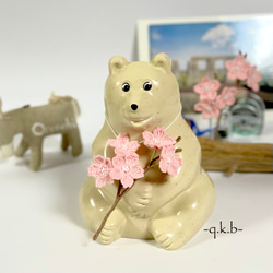 しろくま貯金箱用】一枝の桜 その他インテリア雑貨 q-k-b 通販