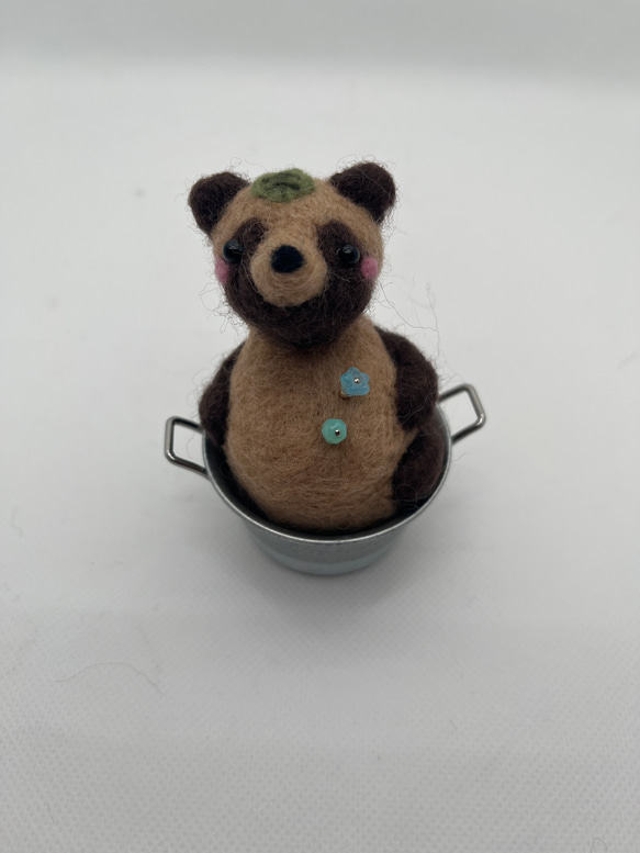 羊毛フェルト たぬき ピンクッション 針山 羊毛フェルト たぬき ピンクッション 針山 その他インテリア雑貨