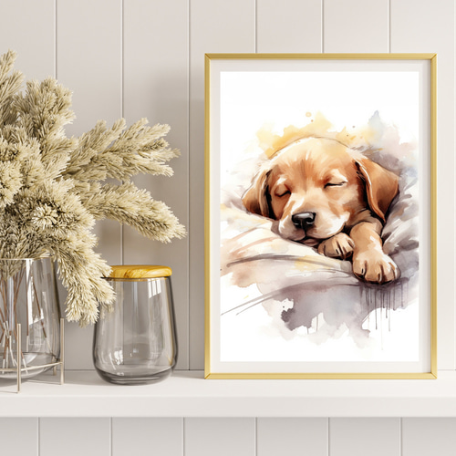 犬の絵油オリジナル ゴールデン レトリバー ペット ポートレート