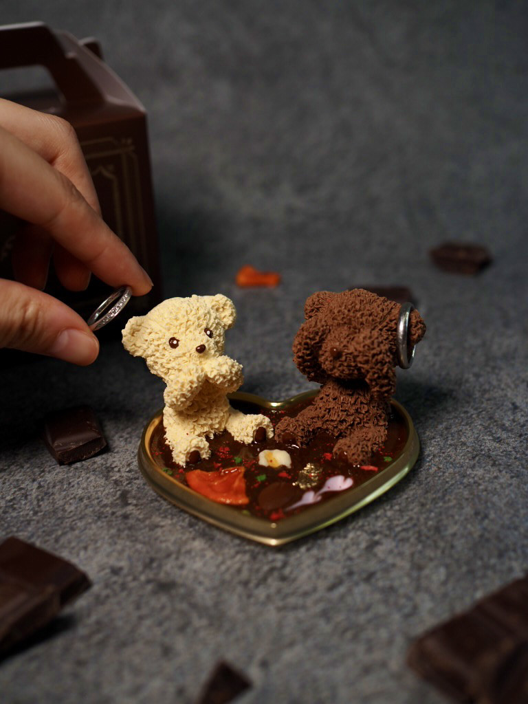 【特集掲載】恋ベアのアクセサリートレイ バークチョコ