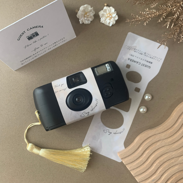 【機械で切断！仕上がり綺麗】写ルンです 結婚式 カメラカバー 1枚目の画像
